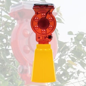 콘용 태양열충전 위험경고등 깜빡이 뺑뺑이 공사현장 주차장 위험경고 LED 비상등