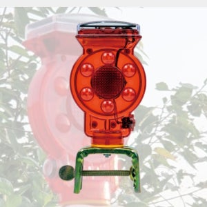 휀스용 점멸등 비상등 태양열충전 위험경고 깜빡이 뺑뺑이 LED 신호등 비상등