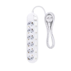 오성정밀 국산 멀티탭 접지 안전 멀티콘센트 개별 스위치 6구, 4.5m, 1개