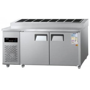 우성 업소용 냉장고 1500 직냉식 김밥테이블 올냉장 메탈 반찬 영업용 2인배달 폐가전회수