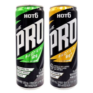 핫식스 더프로 오리지널 파인애플향 멀티비타민 애플망고향 355ml 6개씩 총12개