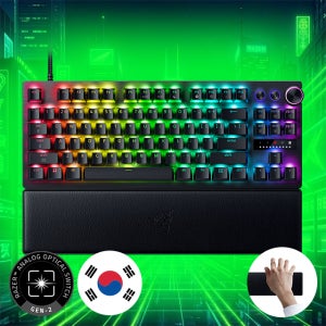 레이저코리아 헌츠맨 V3 Pro TKL 8K 게이밍 키보드 블랙(한글), 광축