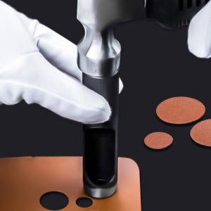 가죽펀칭기 가죽구멍뚫기 원형펀치 홀 공예 구멍 타공