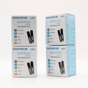 쉽고 빠르게 키미안 혈당 당뇨 시험지 검사지 측정지 한독 바로잰 50매입, 4개