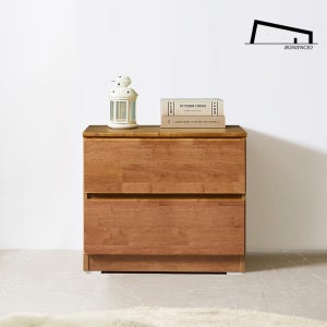 보니파시오 미르 고무나무원목 600 2단 서랍장 BGD-535