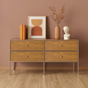 스노르 모듈 거실 안방 다용도 미드센추리 수납장 1200