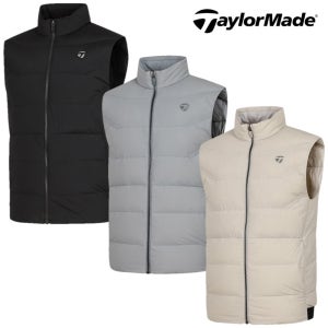 테일러메이드 어패럴 남성 골프웨어 골프 경량 패딩 조끼 스판 구스 다운 베스트 VO4701
