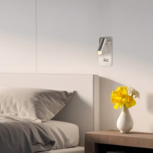 LED 침실 벽조명 침대헤드 인테리어 수면 간접 독서 등 디밍 밝기조절 라라 벽등 니켈
