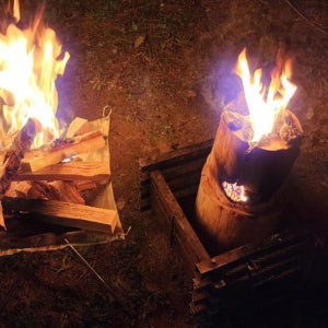 국내산 캠핑 장작 불멍 화로 참나무 스토브 1+1