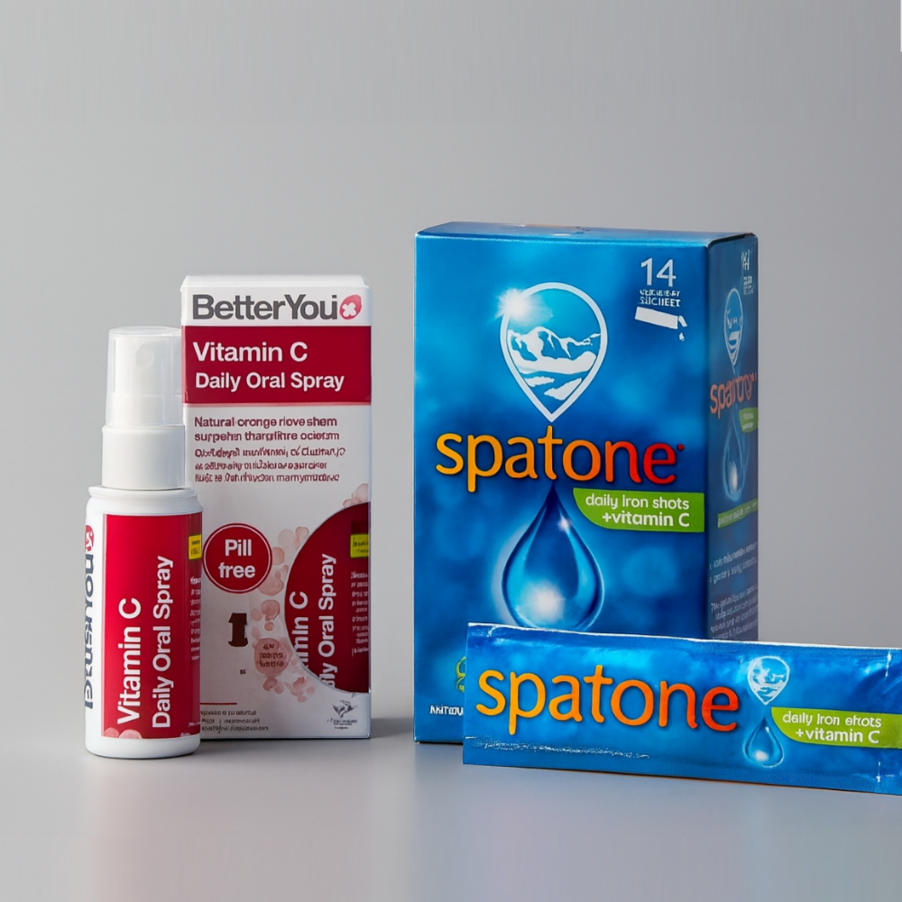 영국 천연액상철분제 스파톤 애플 14Days X 베러유 <b>비타민C</b> 구강 스프레이