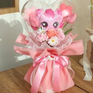 하츄핑 인형꽃다발 티니핑 선물 유치원 어린이집 졸업식 발표회 하트 아크릴