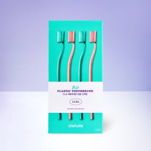 코랄리에 탄력있는 이중미세모 잇몸관리 칫솔 (민트 6개+ 핑크 6개 컬러 혼합)