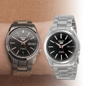 세이코 5 시계 38mm 블랙 오토매틱 SNKL45J1 백화점AS