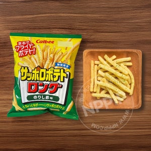 가루비 삿포로포테토 롱 감자칩 노리시오, 54g, 1개