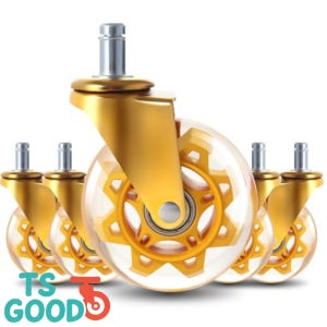 무소음 의자바퀴 3인치 (7.5cm) 5개 세트 무늬