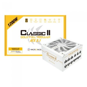마이크로닉스 Classic II 1200W 80PLUS골드 풀모듈러 화이트 ATX3.1/ 파워 서플라이 / M