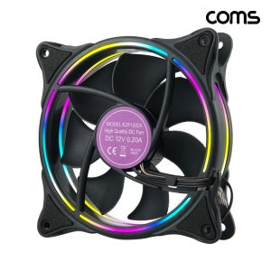 LED DC12V 120mm 불빛나는 PC 데스크탑 쿨러 튜닝 컴퓨터팬 쿨링팬 HA028