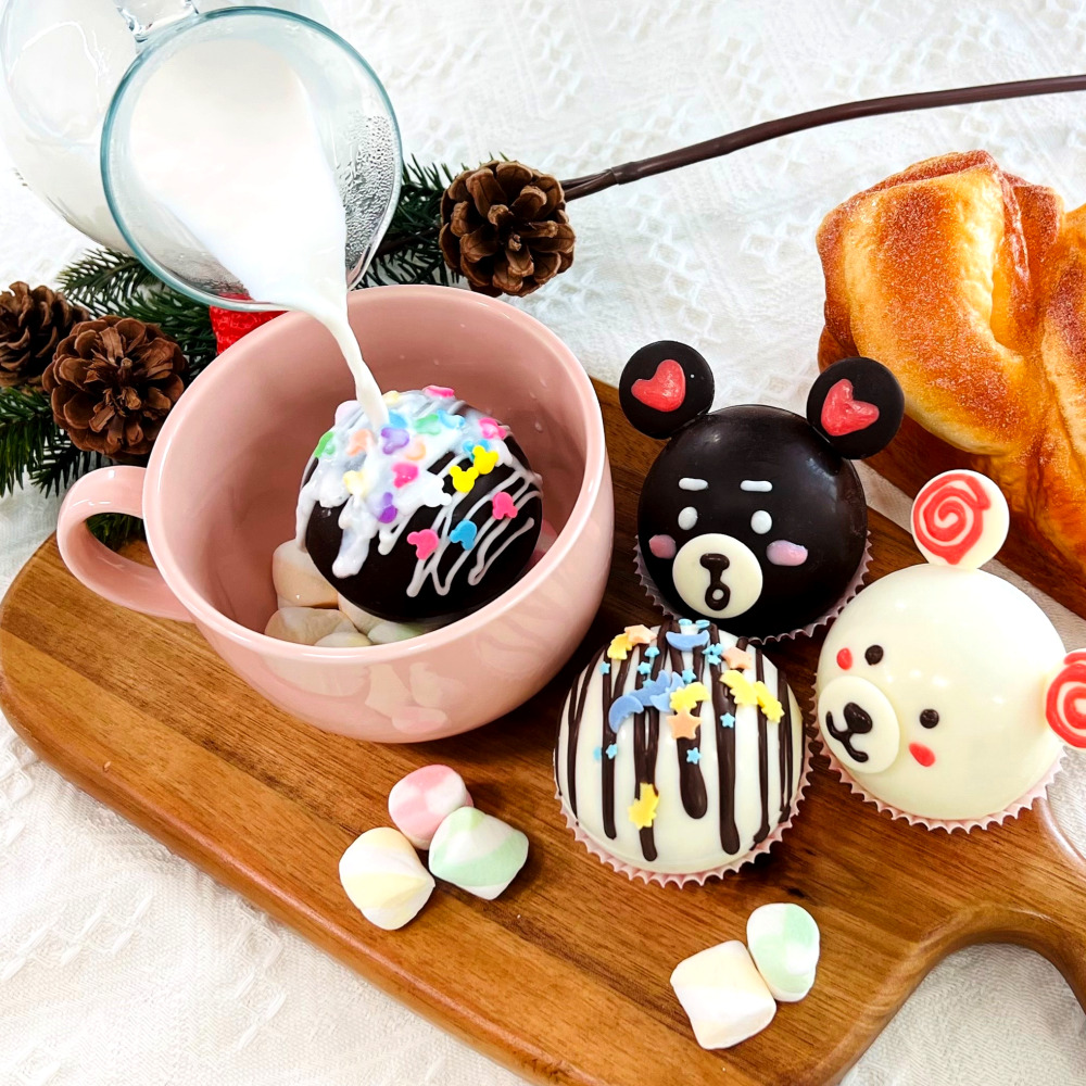 코코아밤 만들기세트 DIY 6구몰드 3종(반구/트리/하트)