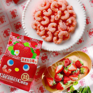 토하토 캬라멜콘 옥수수 과자 아마오우 딸기맛, 62g, 1개