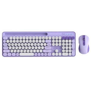 GDEVIL MK700W 무선 키보드 마우스 세트 (퍼플)