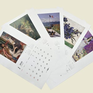 2026년 명화 벽걸이 달력 캘린더 액자 속지 (액자 미포함) - 미국 메트로폴리탄 미술관 베스트 콜렉션