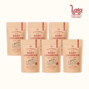 라라마켓 페루 슈퍼푸드 베이비 리마빈 리마콩 라마빈 콩 500g, 6개