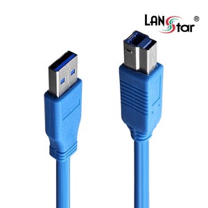 랜스타 USB3.0 A to B 케이블 AM BM 3m, 1개