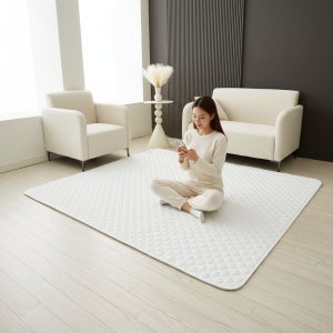 더안 전자파없는온열매 라지킹전기매트 IOT 스마트앱제어 시어서커원단 화이트