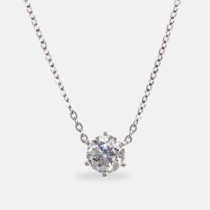 2캐럿 랩다이아 목걸이 일체형 6프롱 IGI 랩다이아몬드 D컬러 14k 18k