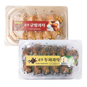 즐미가 구워만든 공주 군밤과자 1팩 + 두부대파과자 1팩