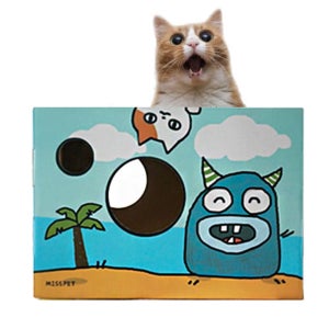 정육각형 고양이 박스집 펫하우스 반려묘주택 튼튼 동굴집