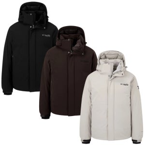 컬럼비아 남성 구스 다운 자켓 후드 방수 방풍 옴니히트 발열 국내 매장판 YM3572