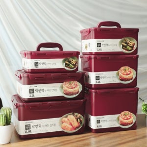락앤락 밀폐 코스트코 냄새안나는 김치통 삼성김치냉장고통 8L, 2개
