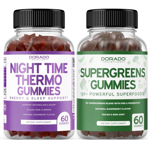 체중 도라도 뉴트리션 나이트 타임 팻 버너 구미(60 구미) 8가지 <b>성분 혼합물</b>이 포함된 슈퍼그린