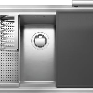 [사진상 모든 부속 포함] 세트상품 - 바라짜 빌트인 이지 킷 탑 마운트 싱크볼 86cm Barazza built-in Easy Kit Sink 1LES91RK
