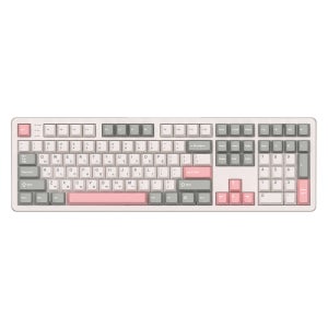 앱코 AR108G 원토글 노니드 무브 알루미늄 3모드 기계식 키보드 세이지 그린, FL CMMK 그레이 스노우 스위치