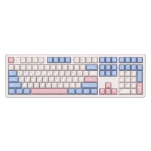 앱코 AR108G 원토글 노니드 무브 알루미늄 3모드 기계식 키보드 더스티 블루, FL CMMK 그레이 스노우 스위치