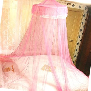 캐노피 모기장 방충망 천장 침대 여름 천정 레이스 공주 실내 핑크 케노피