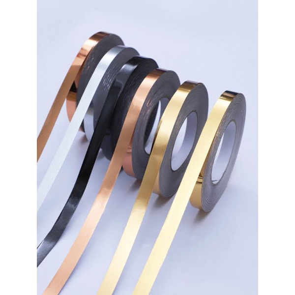 럭셔리 메탈 골든 헤어라인 유광 접착식 띠벽지 포인트띠지 리폼 띠시트지 금박 0.7cmx50m