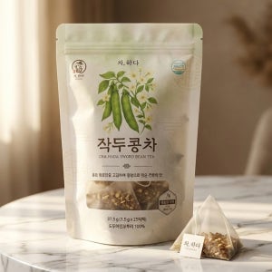 차하다 2026년 햇 작두콩차 티백 1.5g 25개입 국산 볶은 작두콩 HACCP