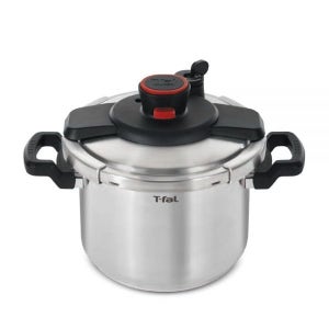 T-Fal T-fal 클립소 스테인리스 스틸 12PSI 압력솥 실버 63쿼트 식기세척기 사용 가능 PTFE PFOA 및 카드뮴 프리 P4500736 6.3쿼트