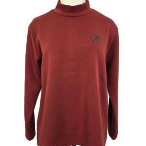 할머니옷 국산 반목 비즈 긴팔티셔츠 울 스판 엄마 여성용 겨울용