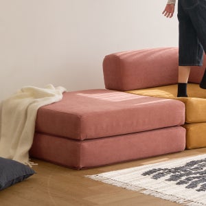 어반스튜디오 베어 1인 스툴 패브릭 모듈 압축 소파 쇼파베드