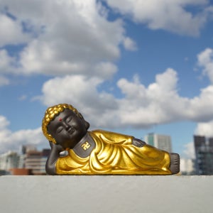 금색 와불 부처님 상 가정용 미니 소형 불상 기도 명상