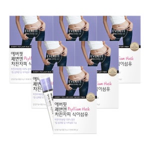 [6개월] 에버핏 쾌변엔 차전자피 식이섬유 30포, 6개