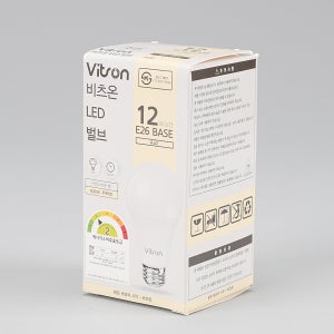 비츠온 LED벌브 전구 램프 E26 12W 주백색 4000k