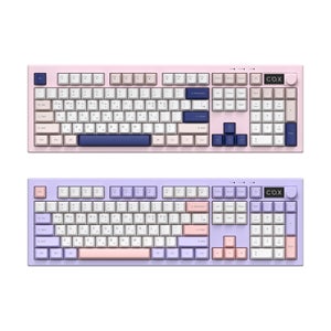 콕스 키보드 유선 블루투스 조약돌 풀배열 CM105KD 핑크, 멤브레인