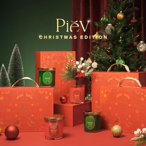 [크리스마스 한정 수량] 피에브 에어워셔 실내 고체 탈취제 크리스마스 선물 세트