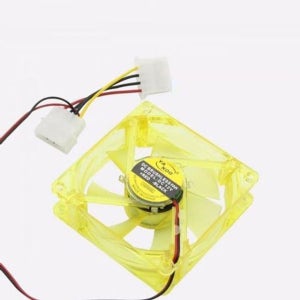 쿨러 케이스 쿨러 덮개 DC 팬 케이스 옐로우 80mm 4핀