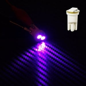 핑크LED T10타입 12V 5050 3칩 2발 LED전구